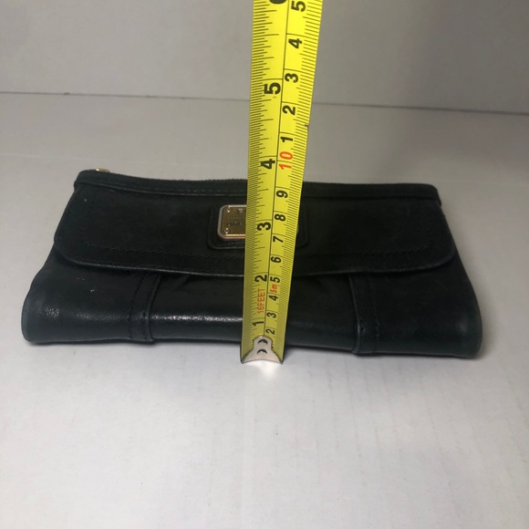 Fossil Wallet Clutch Black Long Live Vintage 1954 Emory Black Lamb Hide Bifold - Picture 15 of 15